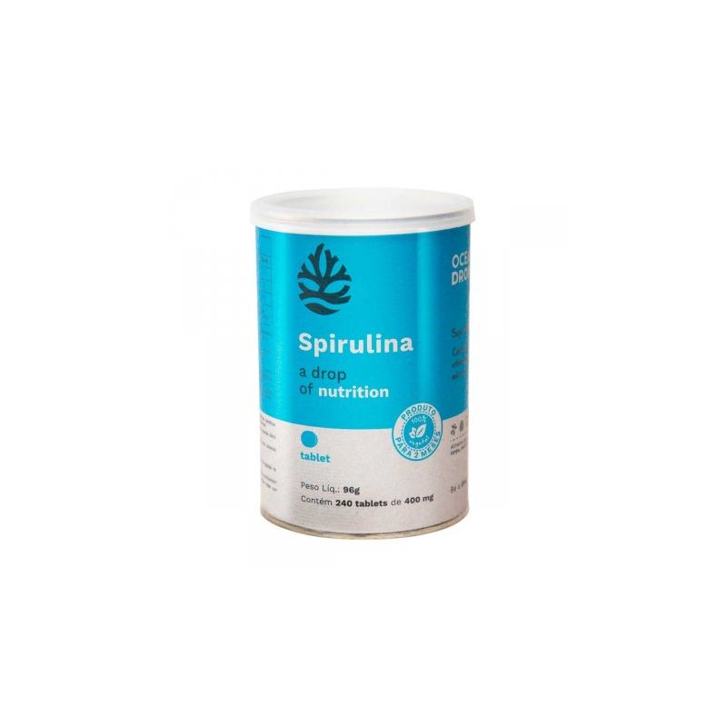 SPIRULINA OCEAN DROP 400MG COM 240 TABLETES