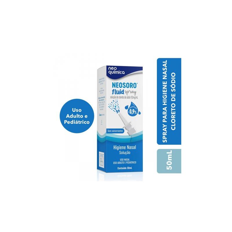 NEOSORO FLUID SPRAY 0,9% COM 50 ML NEOQUIMICA