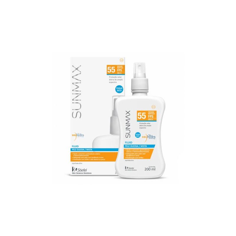 PROTETOR SOLAR SUNMAX FLUID FPS55 200ML
