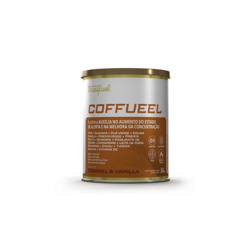 TRUSTFUEL SUPLEMENTO COFFUEELL CARAMEL E VANILLA PÓ 220G