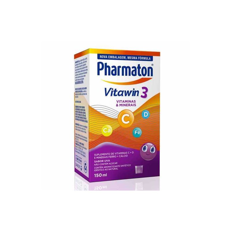 PHARMATON VITAWIN 3 SABOR UVA COM 150ML 
