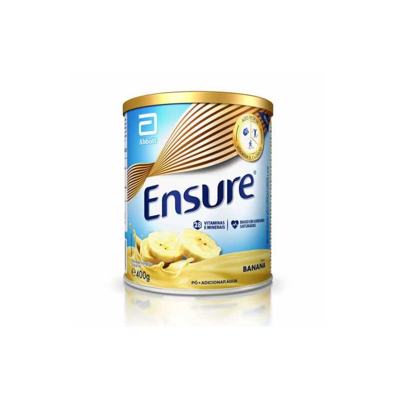 ENSURE PÓ SUPLEMENTO ALIMENTAR SABOR BANANA 400G