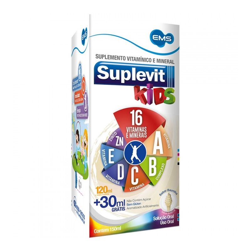 SUPLEVIT KIDS SABOR BAUNILHA 150ML