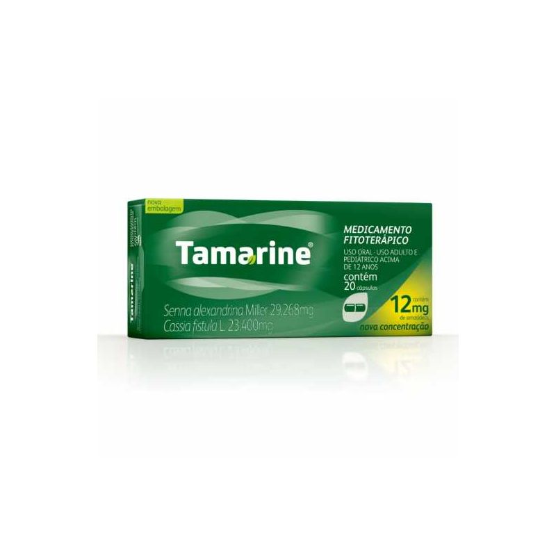 TAMARINE 12MG COM 20 CÁPSULAS-BARRENE-