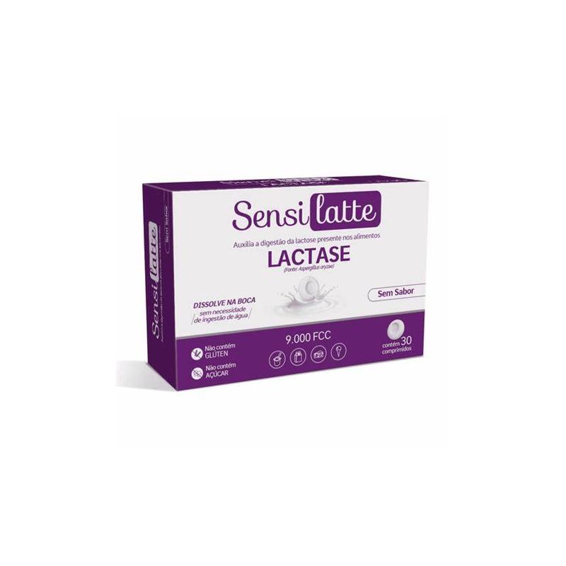 SENSILATTE SEM SABOR 9.000 FCC 30 COMPRIMIDOS 
