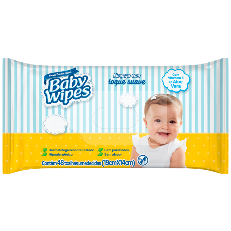 LENÇOS UMEDECIDOS BABY WIPES 48 UN
