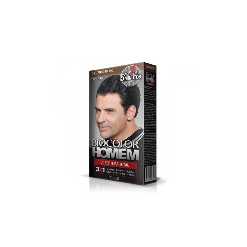 TONALIZANTE BIOCOLOR HOMEM CASTANHO MEDIO 60ML