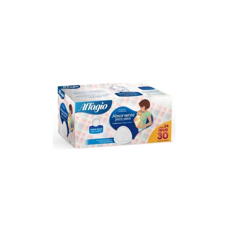 ABSORVENTE PARA SEIOS PAGUE 24 LEVE30