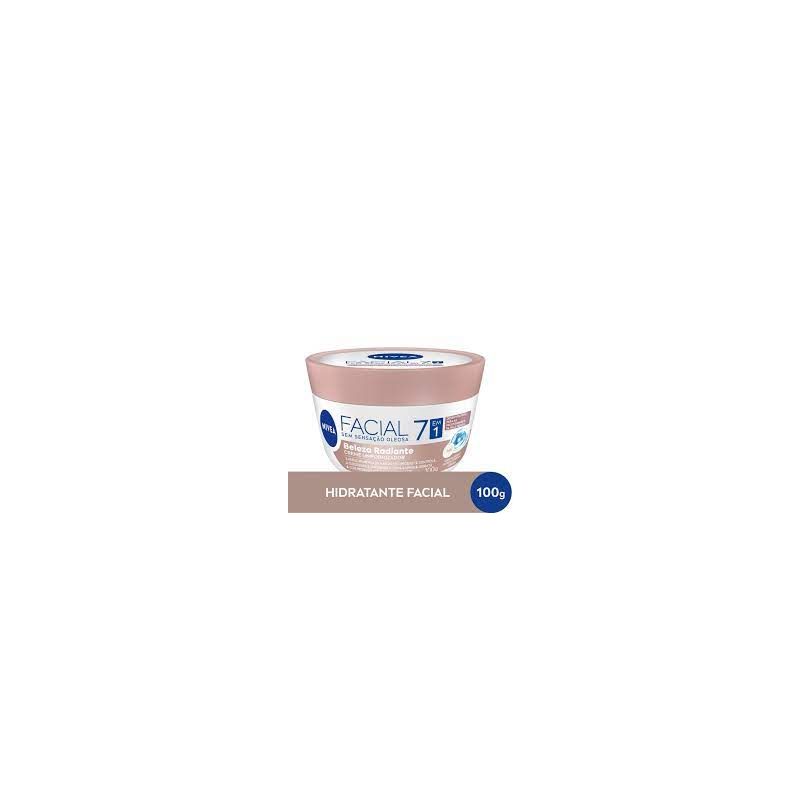 CREME NIVEA UNIFORMIZADOR 7 EM 1 BELEZA RADIANTE FACIAL 100G