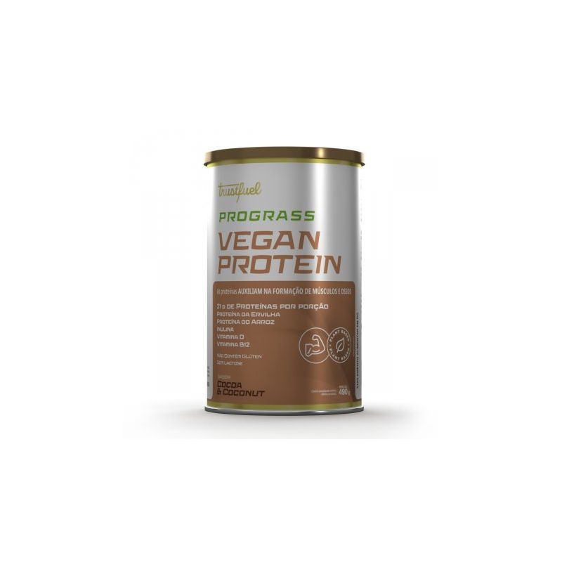 TRUSTFUEL SUPLEMENTO VEGAN PROTEIN COCOA COCONUT 490G 