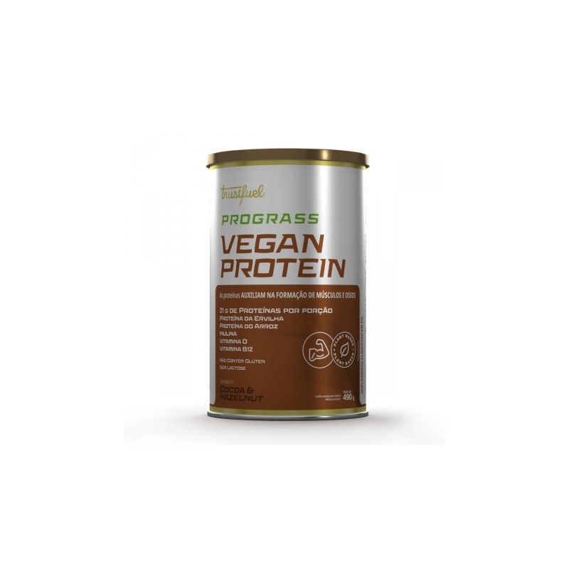 TRUSTEFUEL SUPLEMENTO VEGAN PROTEIN COCOA HAZELNUT PÓ 490G