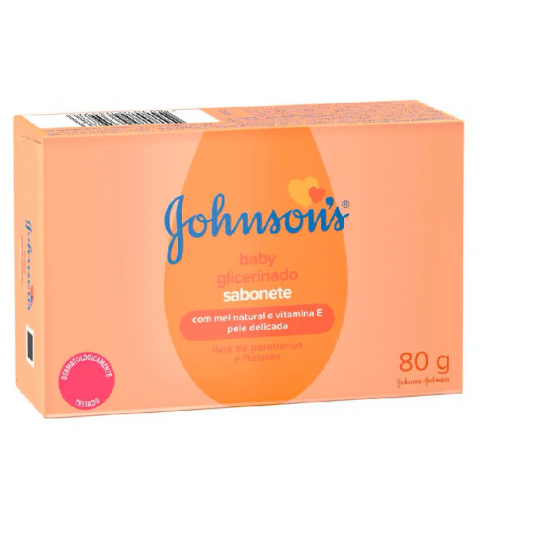 SABONETE EM BARRA JOHNSONS BABY GLICERINADO 80G