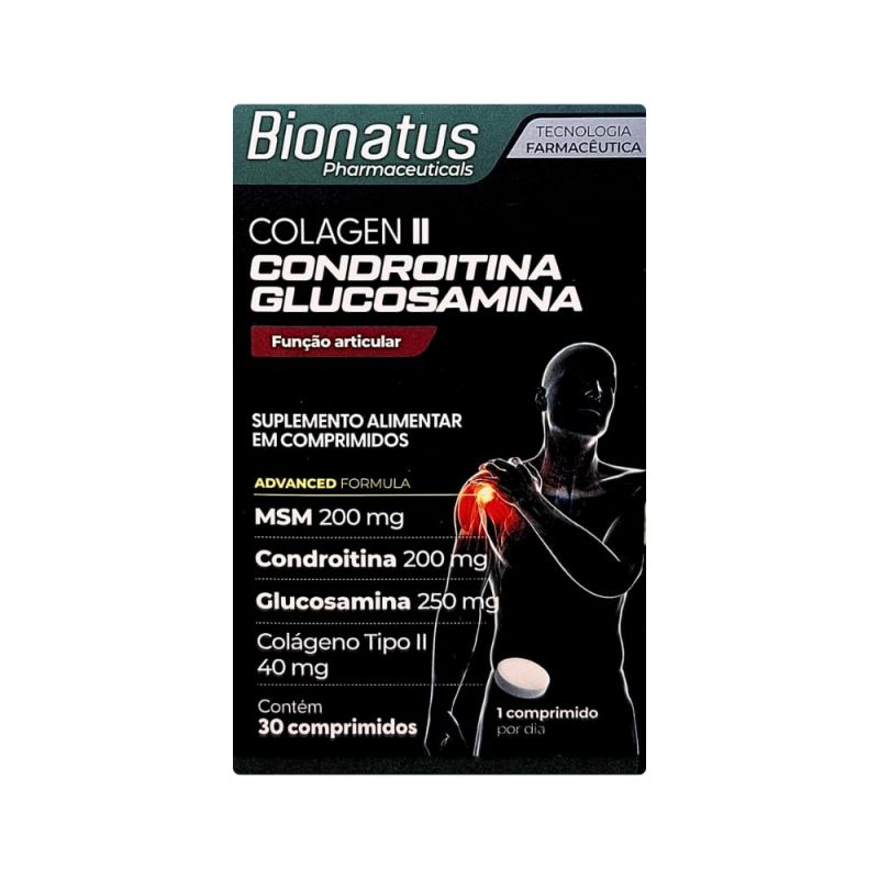 COLAGEN II CONDROITINA+GLUCOSAMINA COM 30 COMPRIMIDOS