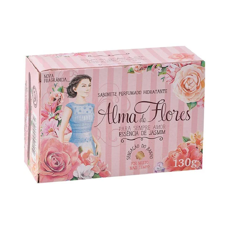 SABONETE EM BARRA ALMA DE FLORES JASMIN 130G