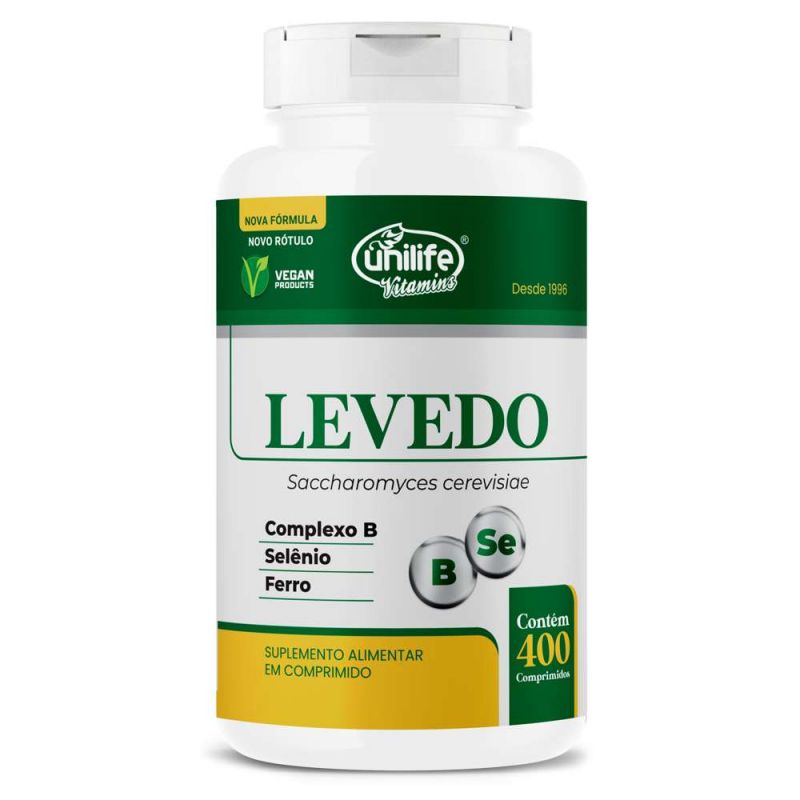 LEVEDO DE CERVEJA 450 MG COM 400 COMPIMIDOS UNILIFE