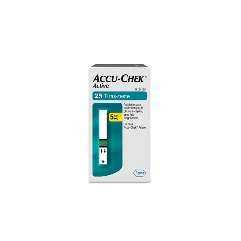 ACCU-CHEK ACTIVE COM 25 TIRAS