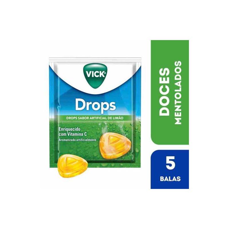 PASTILHA VICK LIMÃO COM 5 UNIDADES   