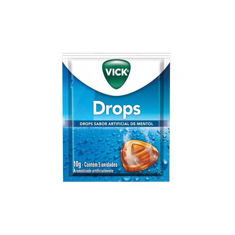 PASTILHA VICK MENTOL COM 5 UNIDADES