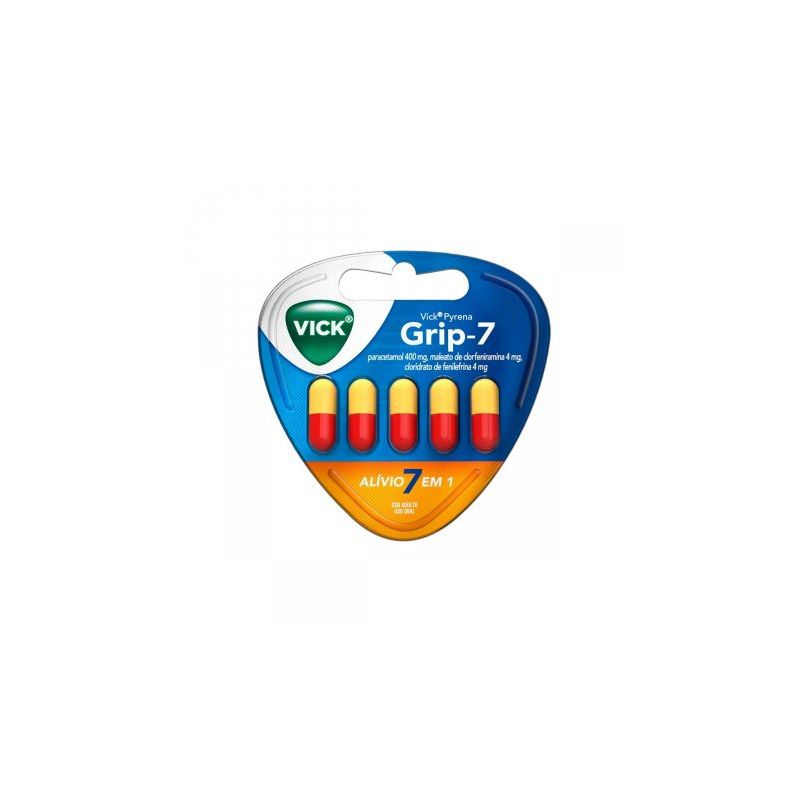 VICK PYRENA GRIP-7  COM  5 CAPSULAS