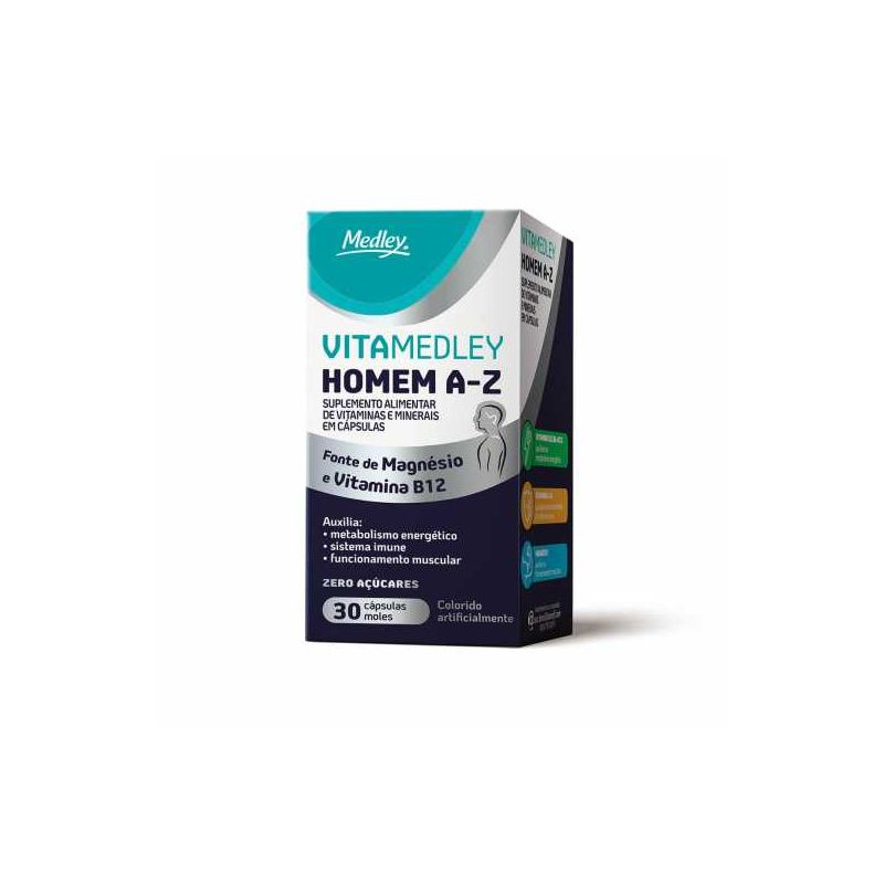 VITAMINA MEDLEY HOMEM A-Z COM 30 CÁPSULAS-MEDLEY-