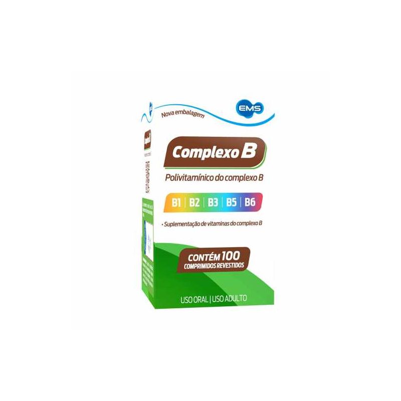 COMPLEXO B COM 100 COMPRIMIDOS  