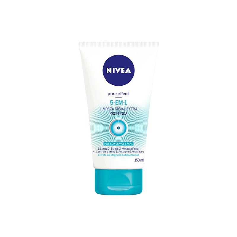CREME FACIAL NIVEA PURE EFFECT 5 EM 1  150ML