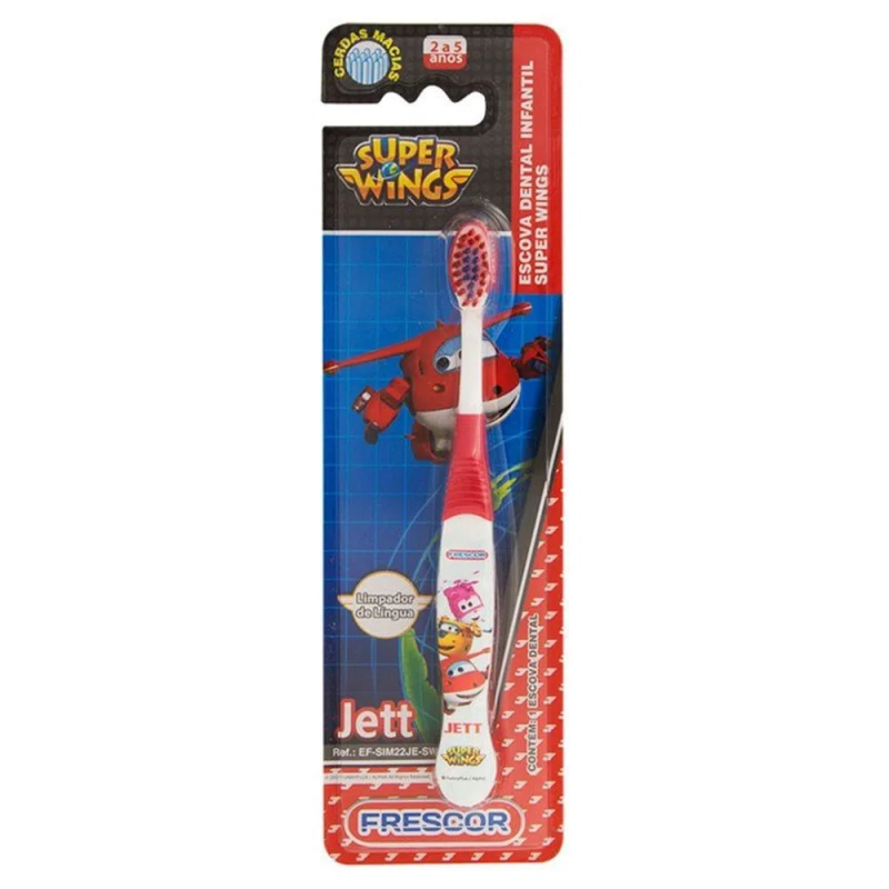 ESCOVA DENTAL INFANTIL FRESCOR SUPER WINGS JETT UNIDADE