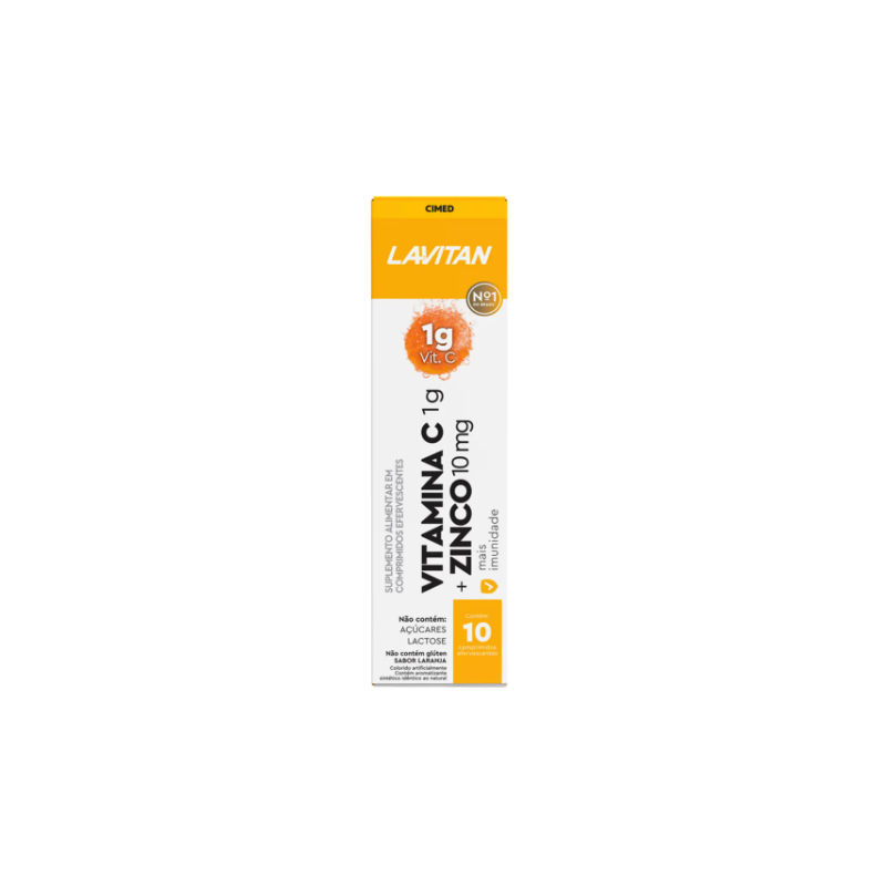 LAVITAN VTAMINA C 1,9G COM 10 COMPRIMIDOS EFERVESCENTE LARAN