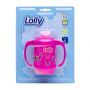 COPO LOLLY ANTIVAZAMENTO COM ALÇA ROSA 250ML 