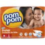 FRALDA POM POM PROTEK BABY MEGA M COM 50 UNIDADES 