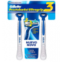 APARELHO DE BARBEAR PRESTOBARBA ULTRAGRIP 3 C/2 CINZA