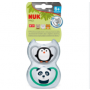 CHUPETA NUK SPACE BOY TAMANHO 2 PARA 6 MESES+ COM 2 UNIDADES