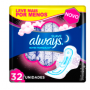 ABSORVENTE ALWAYS NOT SUAVE ABAS G COM 32 UNIDADES