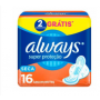 ABSORVENTE ALWAYS SUPER PROTEÇÃO COM ABAS 16UN