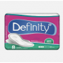 ABSORVENTE DEFINITY NORMAL COM ABAS COM 8 UNIDADES 