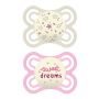 CHUPETA MAM PERFECT NIGHT 0-6 MESES ROSA 2 UND