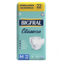 FRALDA GERIATRICA BIGFRAL CLASSICA TAMANHO M COM 22 UNIDADES