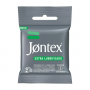 PRESERVATIVO JONTEX EXTRA LUBRIFICADO COM 3 UNIDADES