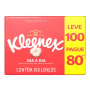LENÇOS KLEENEX BOX MISTO LEVE 100 E PAGUE 80 UNIDADES 