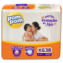 FRALDA POM POM PROTEK 12H DERMA MEGA XG COM 38UN