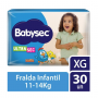 FRALDA BABYSEC ULTRA MEGA XG COM 30 UN GALINHA PINTADINHA