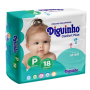 FRALDA DIGUINHO CONFORT PLUS MINI P COM 18 UNIDADES