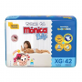 FRALDA TURMA MONICA MEGA XG COM 42 UNIDADES