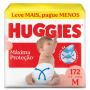 FRALDA HUGGIES SUPREME CARE GIGA M COM 172 UNIDADES
