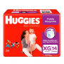 FRALDA HUGGIES SUPREME CARE ROUPINHA JUMBO XG COM 14 UNIDADE