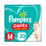 FRALDA PAMPERS PANTS PACOTAO M COM 20 UNIDADES