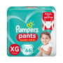 FRALDA PAMPERS PANTS TOP XG COM 66 UNIDADES