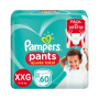 FRALDA PAMPERS PANTS TOP XXG COM 60 UNIDADES