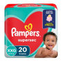 FRALDA PAMPERS SUPERSEC XXG 20 UNIDADES