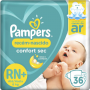 FRALDA PAMPERS CONFORT SEC MEGA RN COM 36 UNIDADES